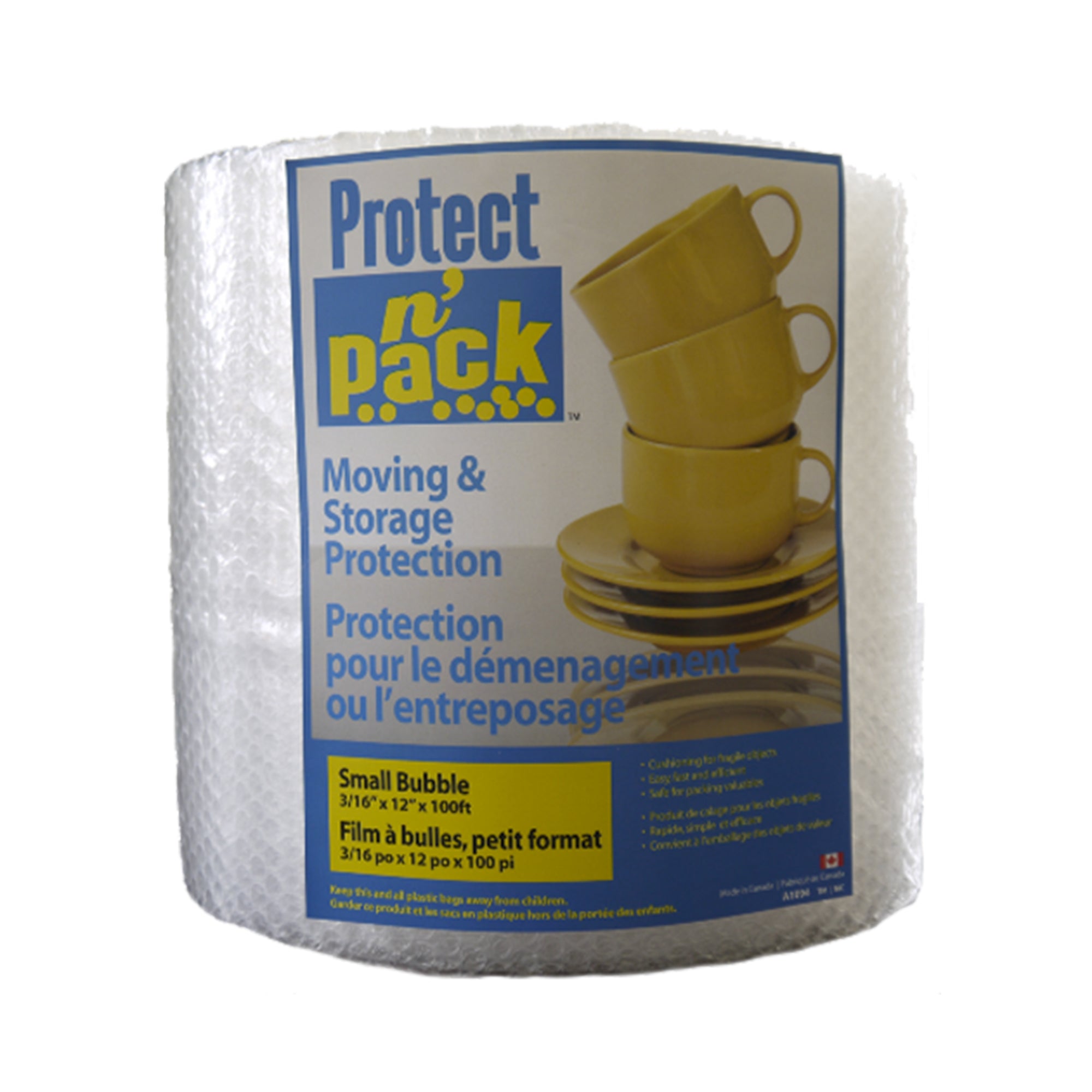 Protect n' Pack Bubble Roll - Small Bubble 12in x 100ft