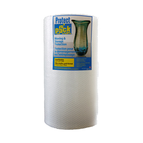 Protect n' Pack Bubble Wrap Roll - Small Bubble 24in x 100ft